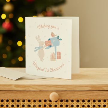 Pink My 1st Christmas Card