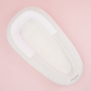 Personalised Purflo Grey Sleep Tight Baby Bed