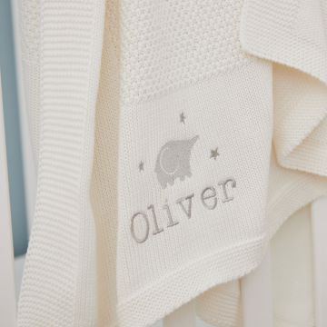 Personalised Ivory Elephant Shawl