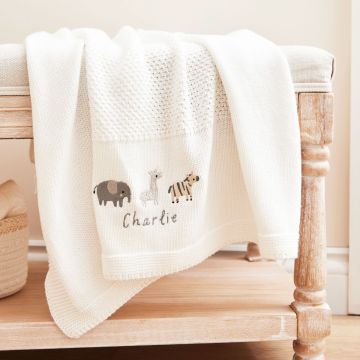 Personalised Born to be Loved Ivory Shawl