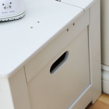 Personalised Panda Grey Toy Box