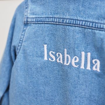 Personalised Blue Children's Denim Jacket
