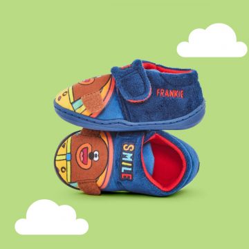 Personalised Navy Hey Duggee Slippers