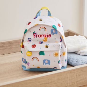 Personalised Colourful Print Classic Mini Backpack