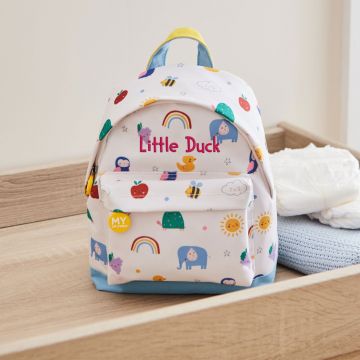 Personalised Colourful Print Classic Mini Backpack