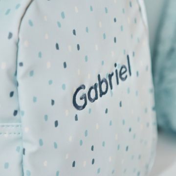 Personalised Blue Spot Tiny Backpack
