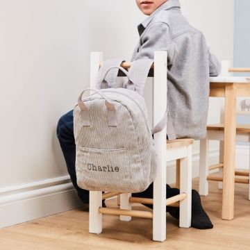Personalised Grey Cord Build-a-Backpack