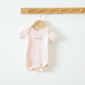 Personalised Pink Bodysuit