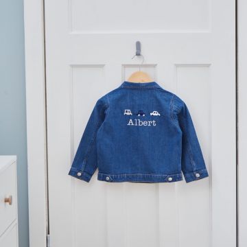 Personalised Transport Denim Jacket (18 Months - 4 Years)