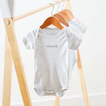 Personalised Grey Bodysuit