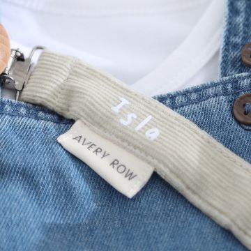 Personalised Green Avery Row Corduroy Dummy Holder