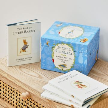 Personalised The World of Peter Rabbit 12 Book Gift Box 