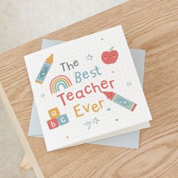 Personalised The Best Teacher Ever Greetings Card