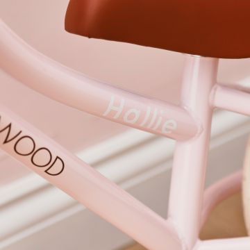 Personalised Banwood First Go Balance Bike in Pink