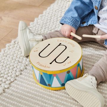 Personalised Wooden Drum Toy