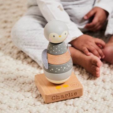 Personalised Penguin Stacker Toy FSC®