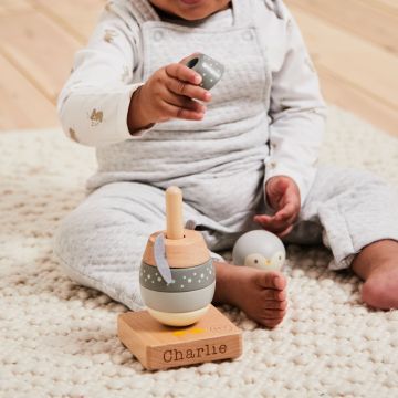 Personalised Penguin Stacker Toy FSC®