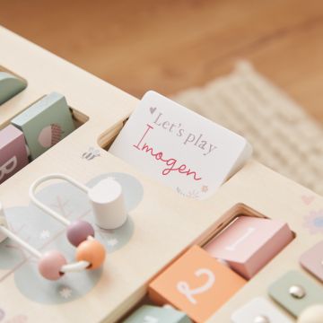 Personalised Pink Wooden Children's Activity Table FSC®