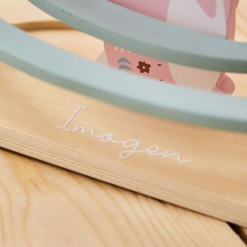 Personalised Bunny Wooden Ball Runner