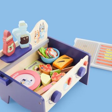 Personalised Bluey Wooden Grill Playset
