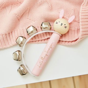 Personalised Wooden Bunny Handbell