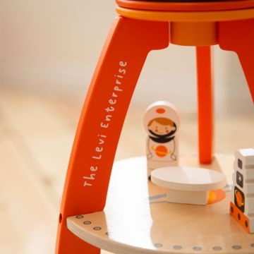 Personalised Tenderleaf Cosmic Rocket Ship Toy