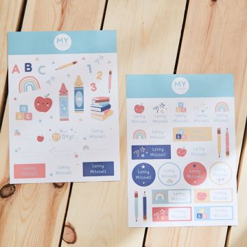 Personalised Colourful Sticker Pack
