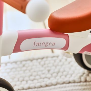 Personalised Hape Pink Balance Bike