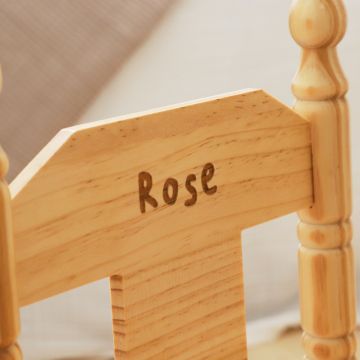 Personalised Classic Wooden Rocking Chair