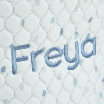 Personalised Blue Polka Dot Storage Bag Set