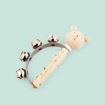 Personalised Wooden Animal Handbell