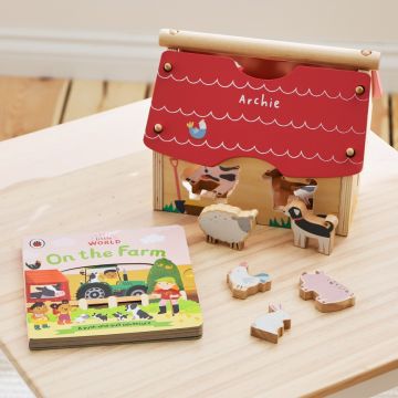Personalised Farmyard Read and Play Set