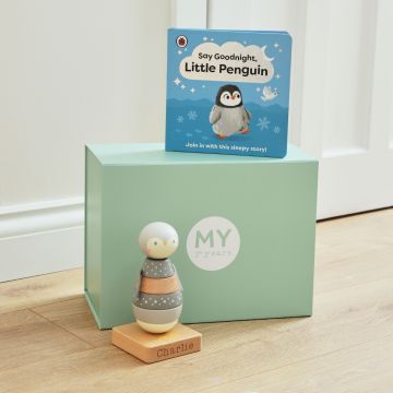 Personalised Penguin Read & Play Set