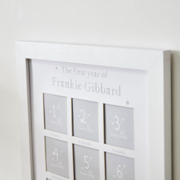 Personalised First Year Photo Frame