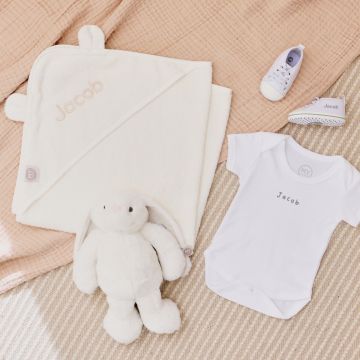 Personalised Ivory New Baby Bundle