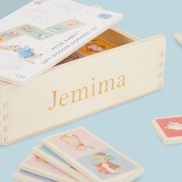 Personalised Peter Rabbit Wooden Domino Set
