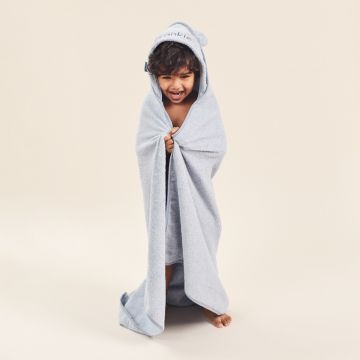 Personalised Blue Hooded Bath Towel