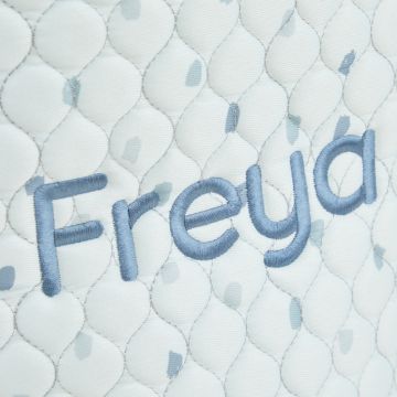 Personalised Small Blue Polka Dot Storage Bag