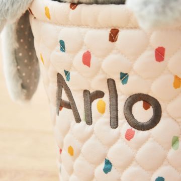 Personalised Small Rainbow Polka Dot Storage Bag