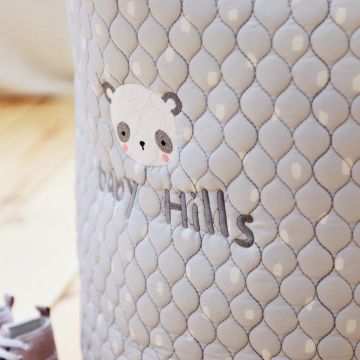 Personalised Large Grey Panda Storage Bag