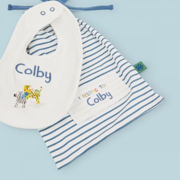 Personalised Really Wild Baby Accessory Set