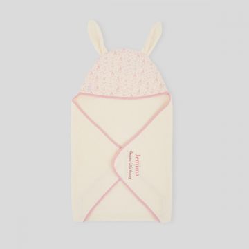 Personalised Cream Flopsy Bunny Hooded Towel
