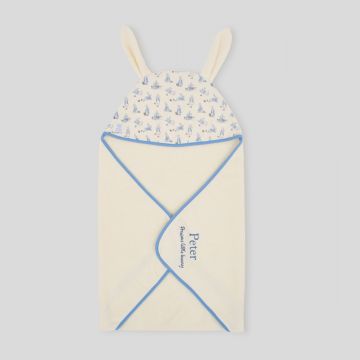 Personalised Cream Peter Rabbit Hooded Towel