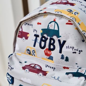 Personalised Transport Print Classic Mini Backpack