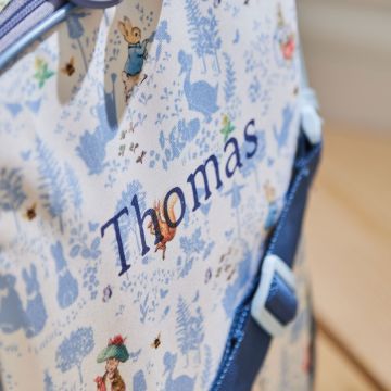 Personalised Blue Peter Rabbit Lunch Bag