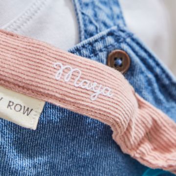 Personalised Pink Avery Row Corduroy Dummy Holder