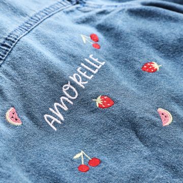 Personalised Red Fruit Denim Jacket