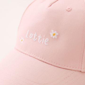 Personalised Pink Daisy Baseball Cap