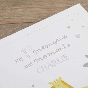 Personalised Jungle Baby Record Book
