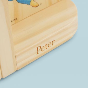 Personalised Wooden Peter Rabbit Bookends
